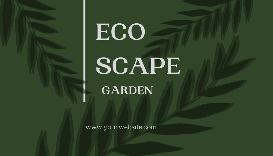 2 Sided Landscaping Theme Business Cards