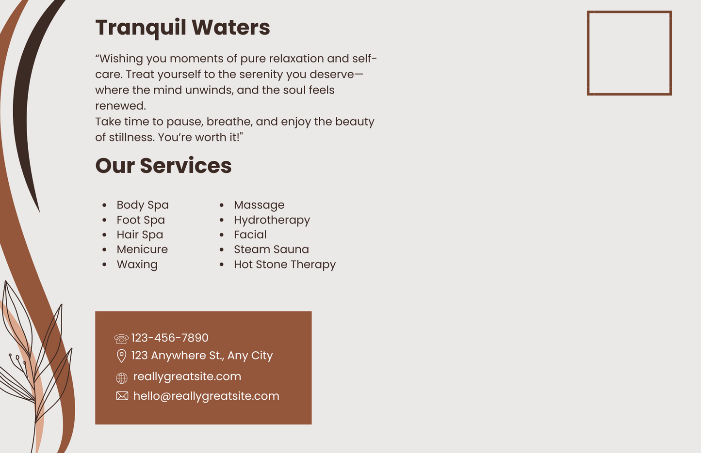 Tranquil Postcard