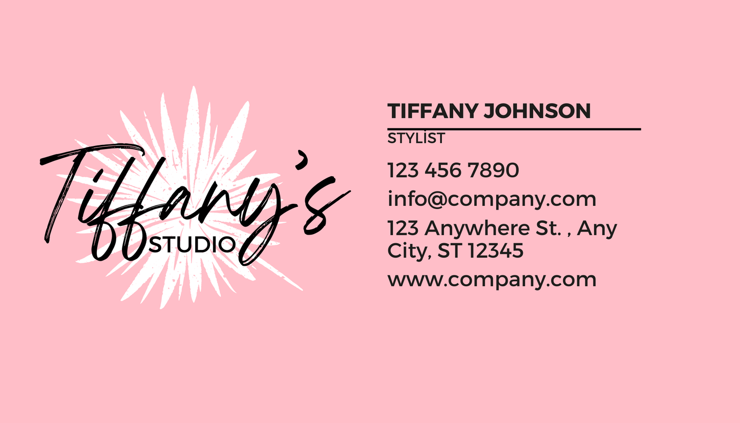 Pink Business Card