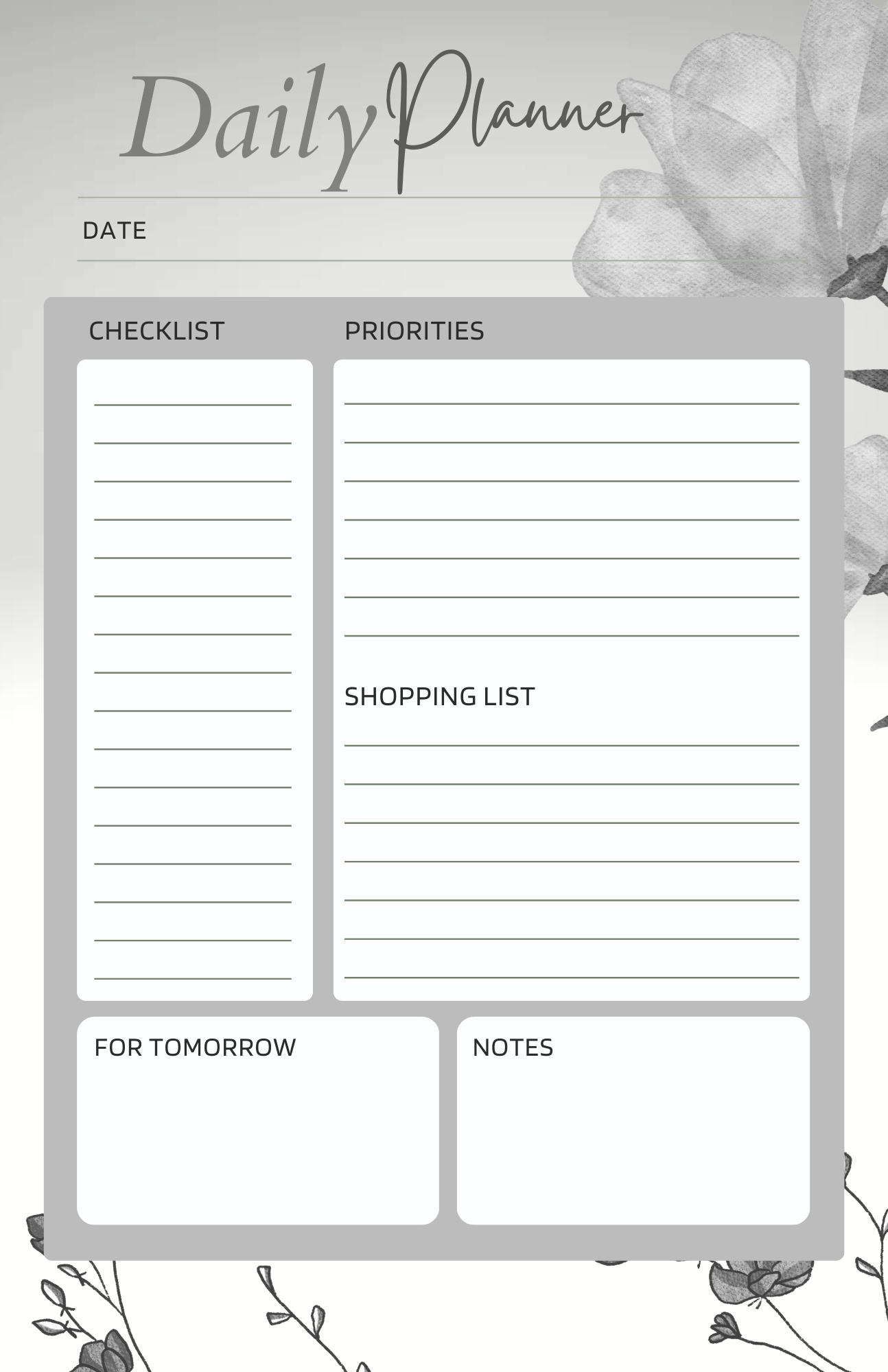 Daily Planner Notepad