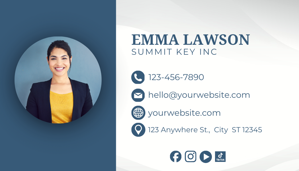 2 Sided Professional Photo Business Cards