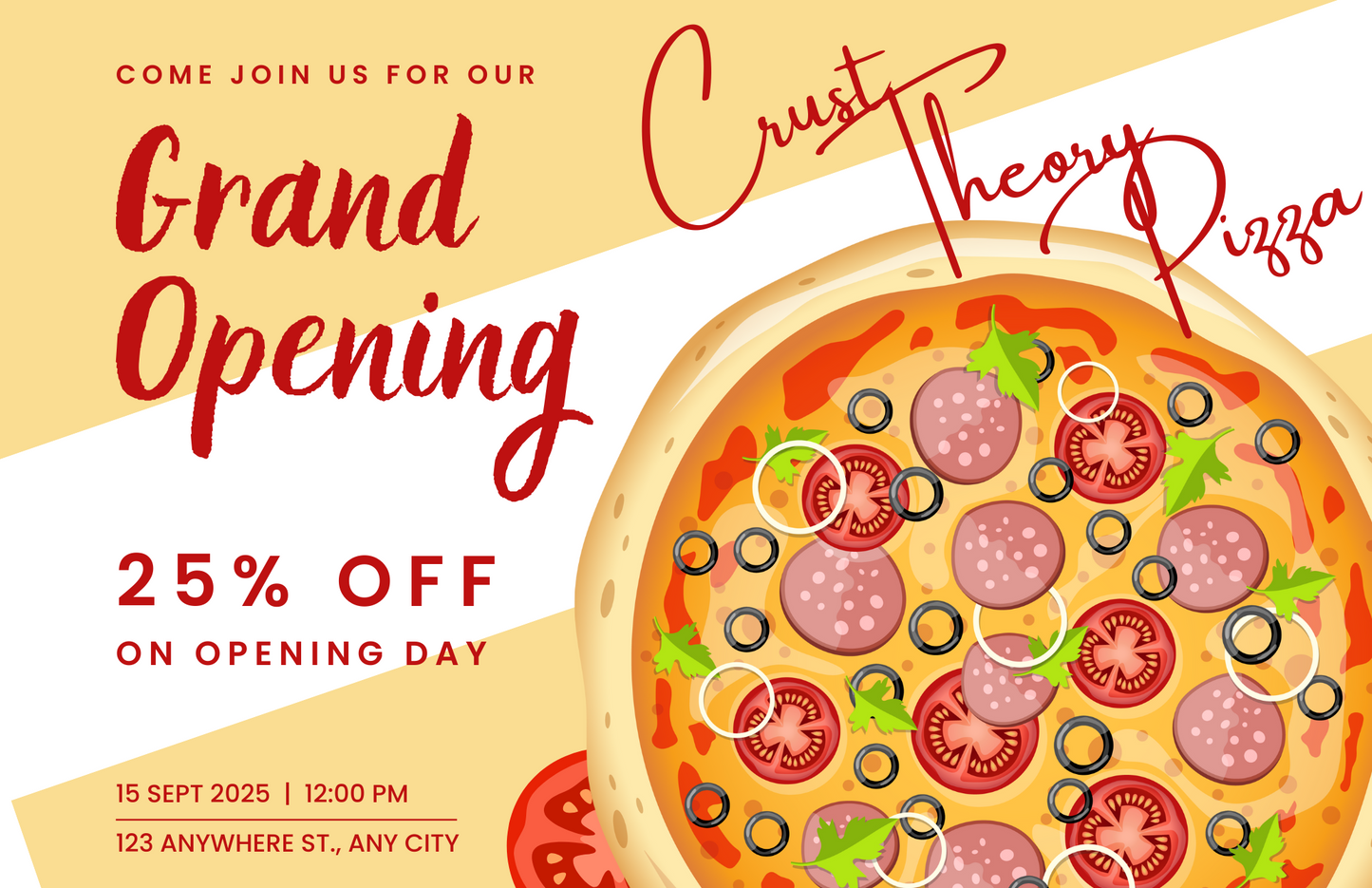 Pizza Restaurant Postcard