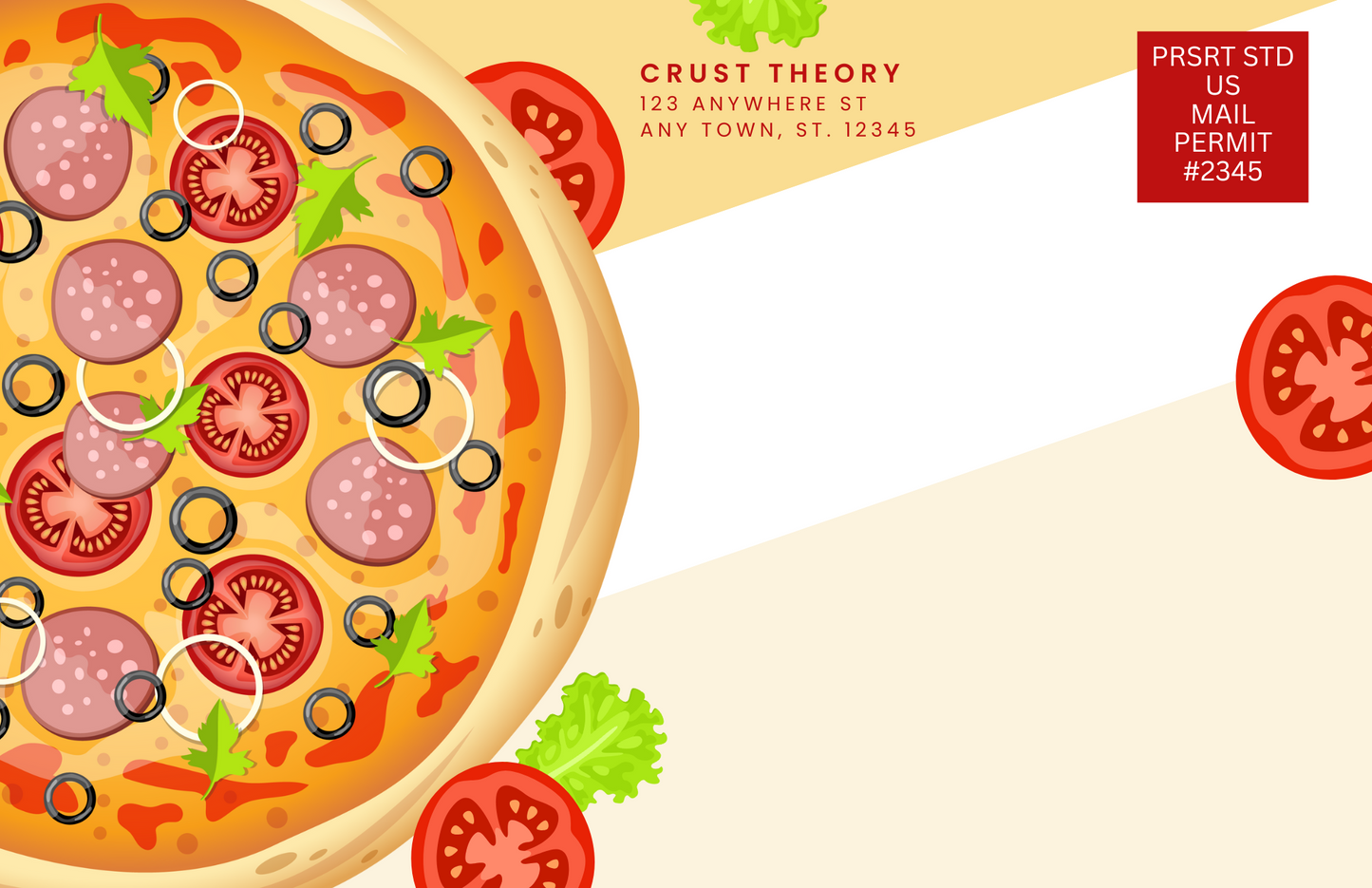 Pizza Restaurant Postcard