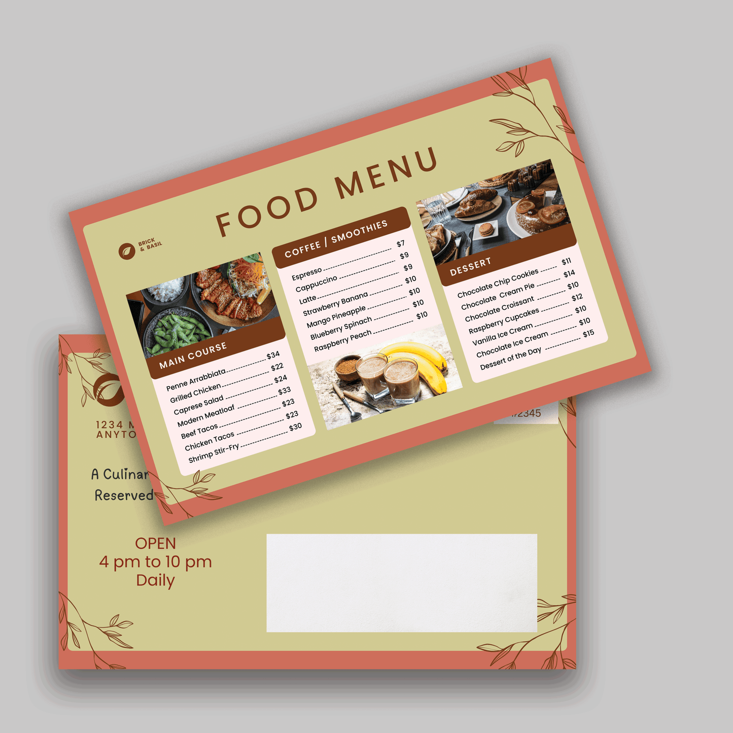 Dinner Restaurant Postcard