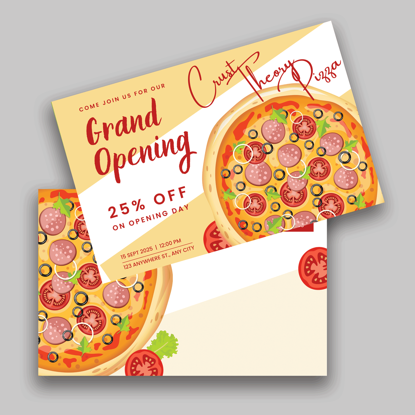 Pizza Restaurant Postcard