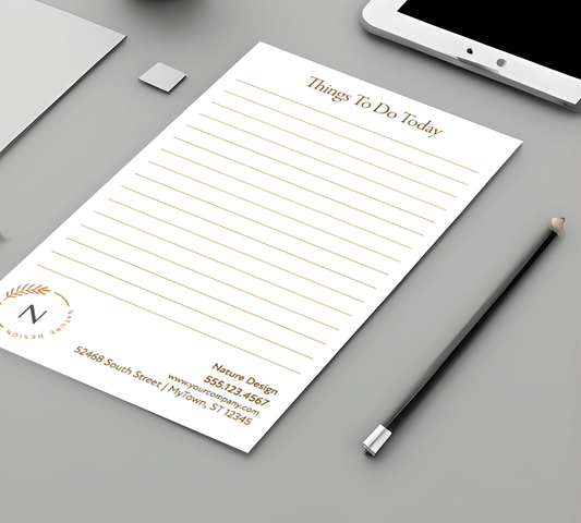 8.5 x 5.5 Business Notepad