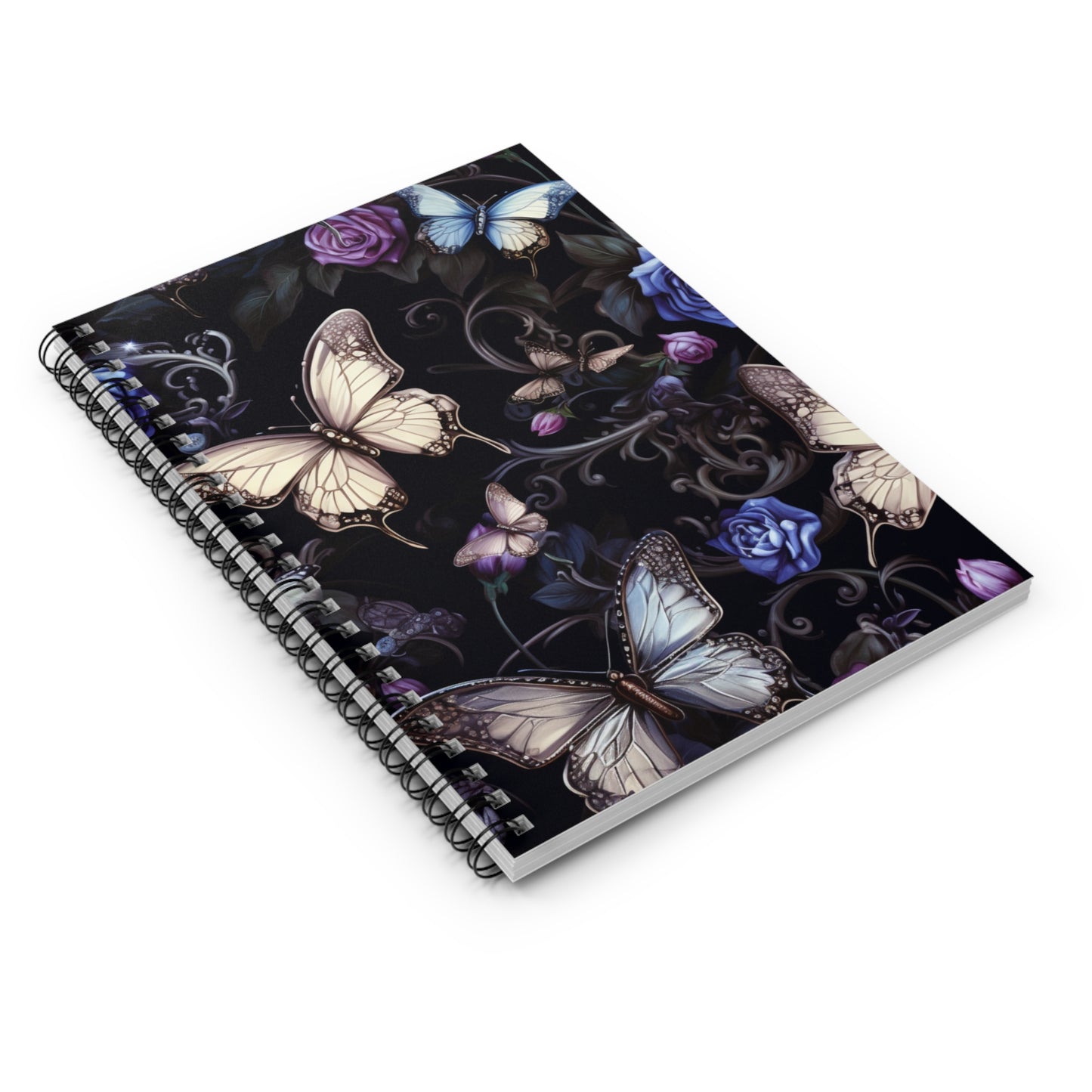 Mystical Butterfly Spiral Notebook - Ruled Line