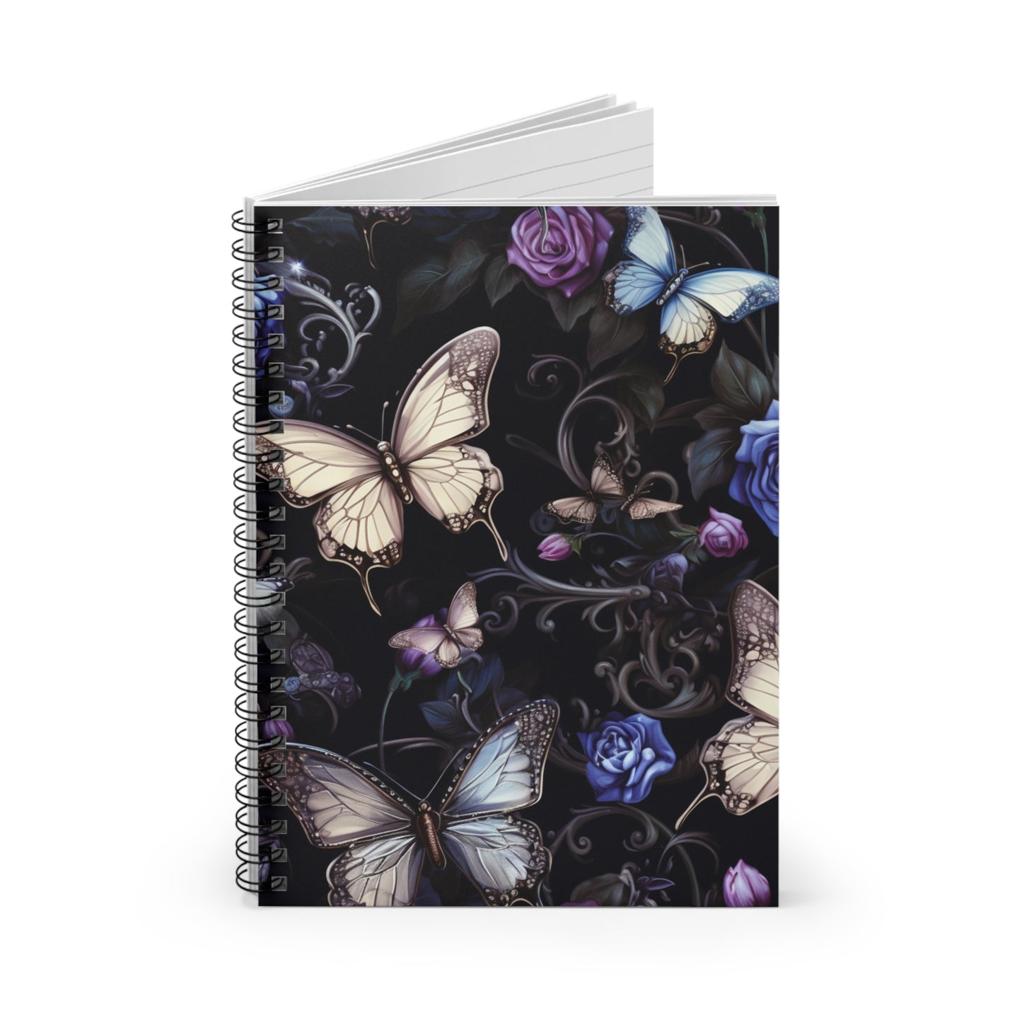 Mystical Butterfly Spiral Notebook - Ruled Line