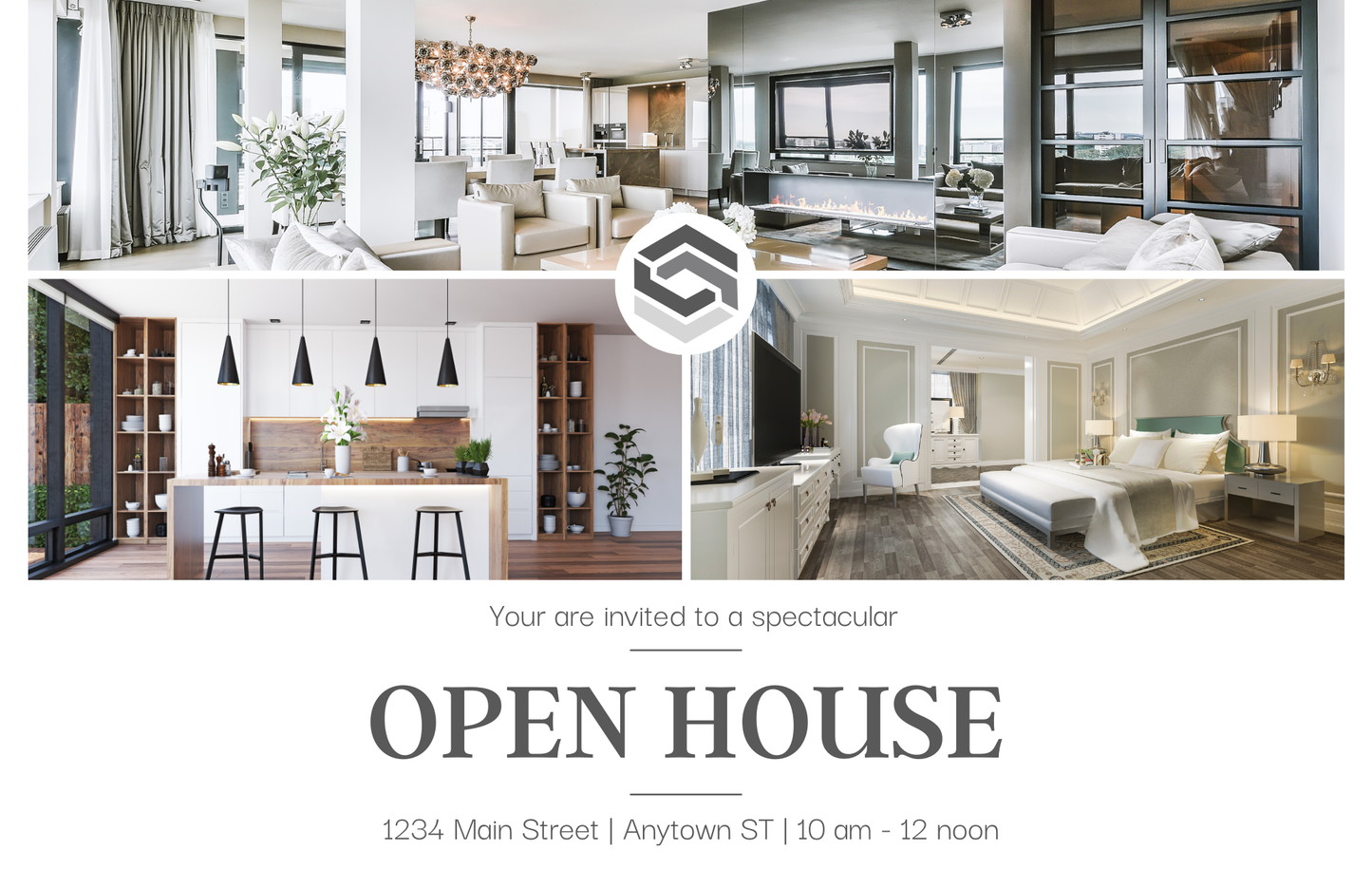 Real Estate Open House Postcard