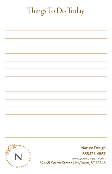 8.5 x 5.5 Business Notepad