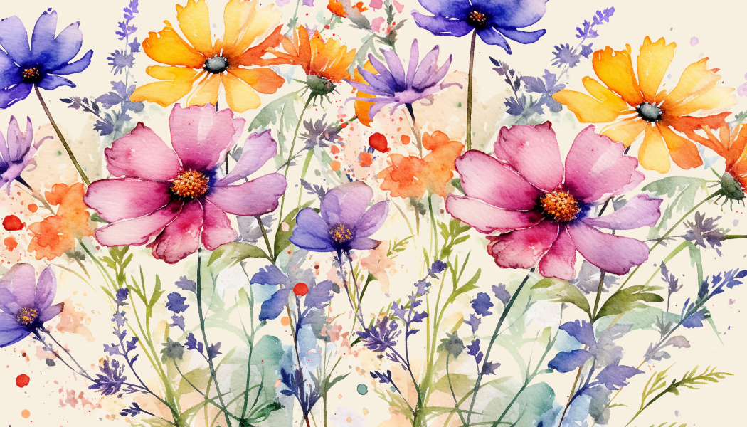 3.5 x 2 Floral Business Card