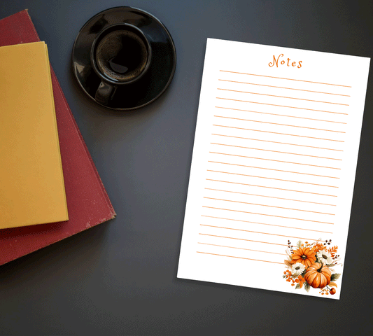 8.5 x 5.5 Autumn Vibes Notepad