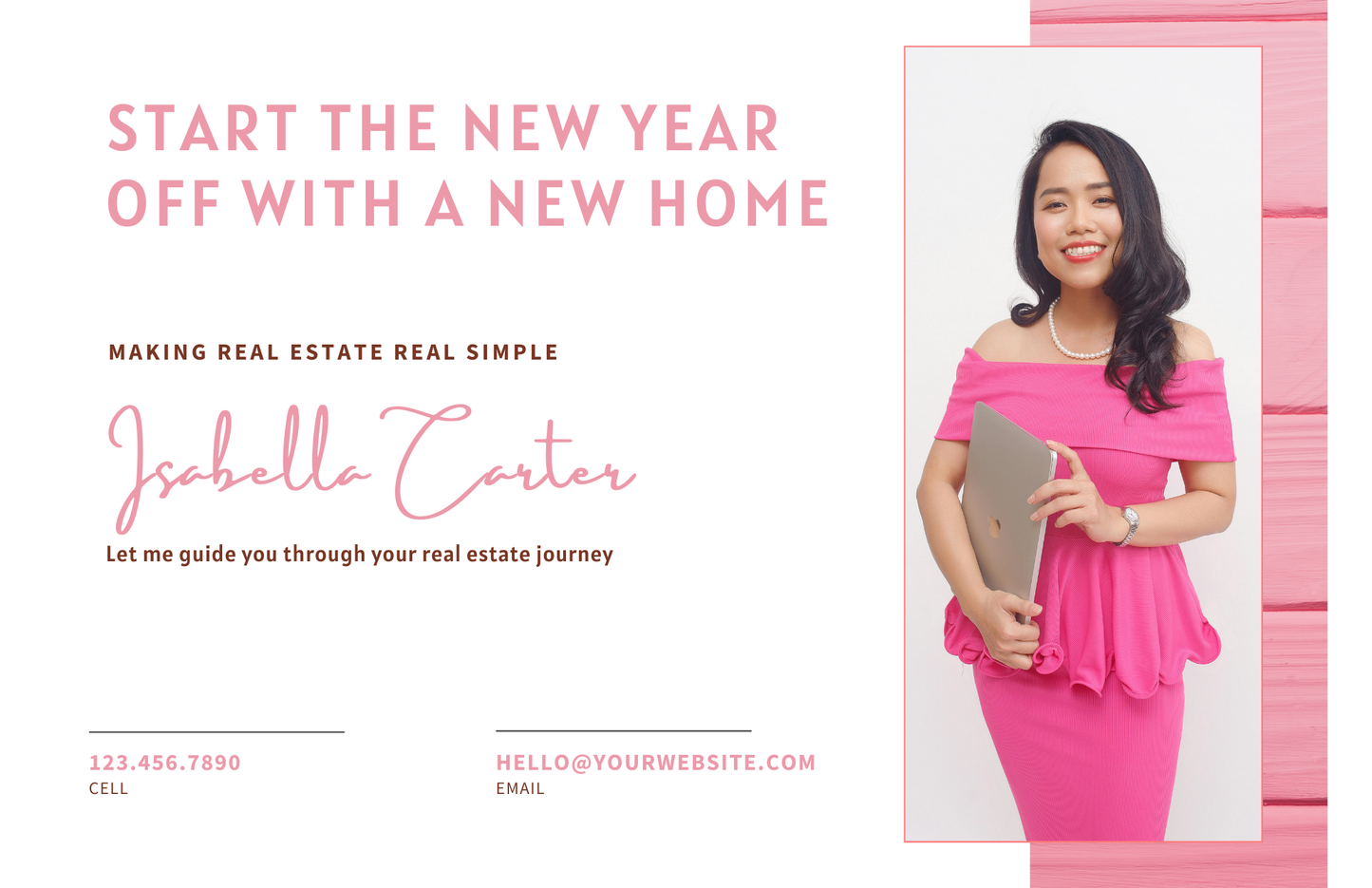 Real Estate Farm Introduction Postcard