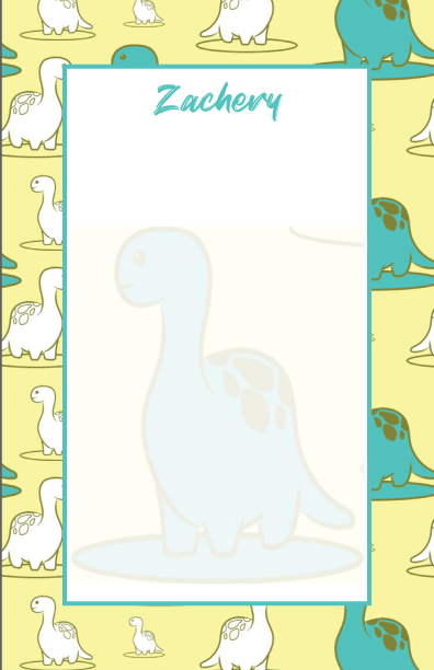 8.5 x 5.5 Kids Dinosaur Notepad