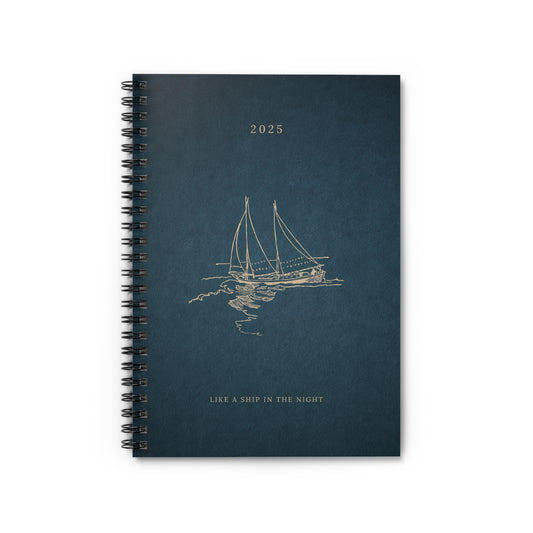 Ship In The Night Spiral Notebook