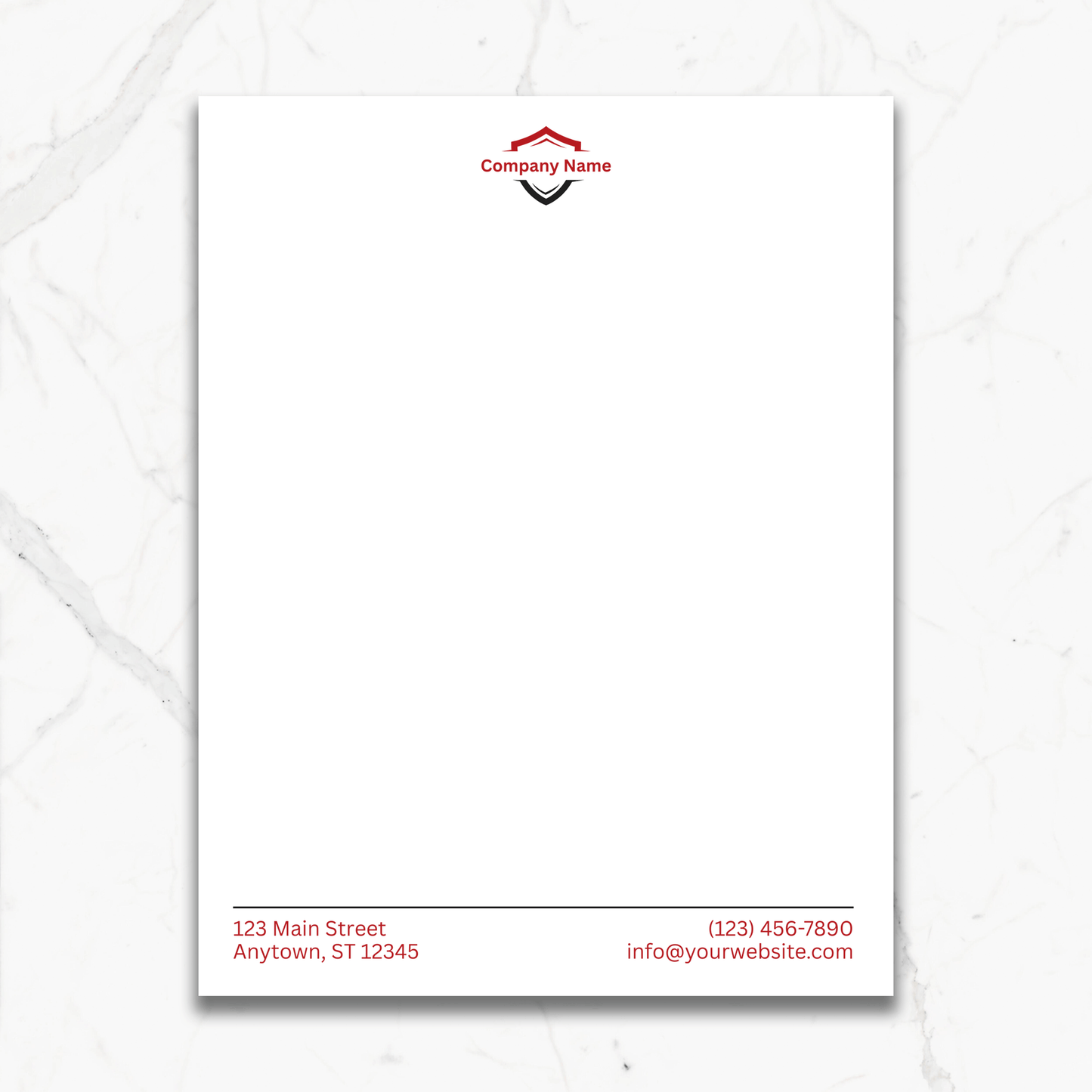 Custom Traditional Letterhead
