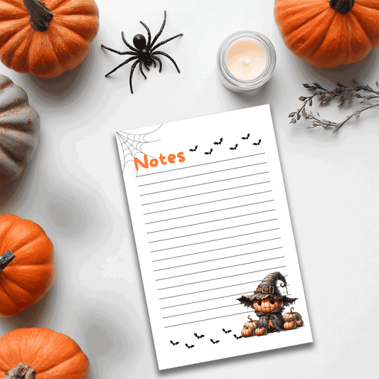 8.5 x 5.5 Cute Halloween Notepads