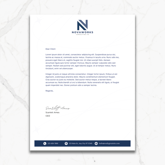Custom Corporate Letterhead