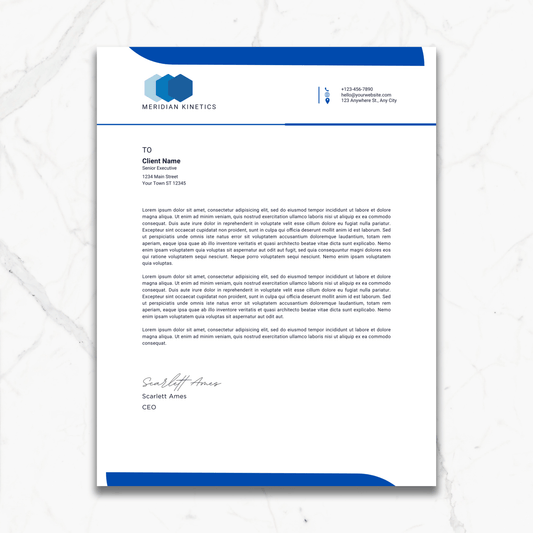 Custom Corporate Letterhead