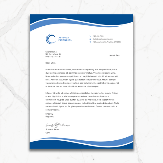 Custom Corporate Letterhead