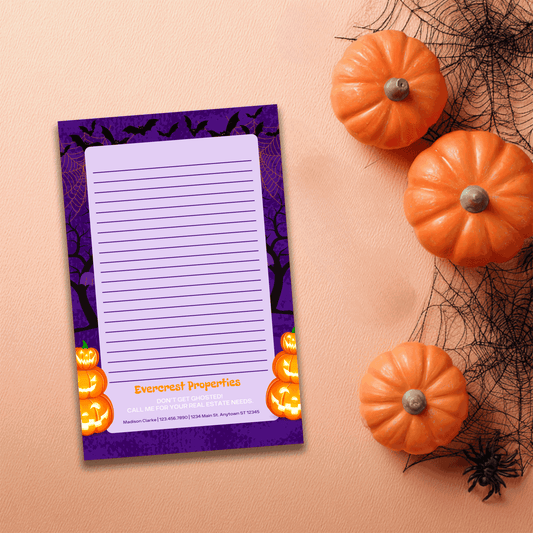 8.5 x 5.5 Spooky Fun Halloween Notepads