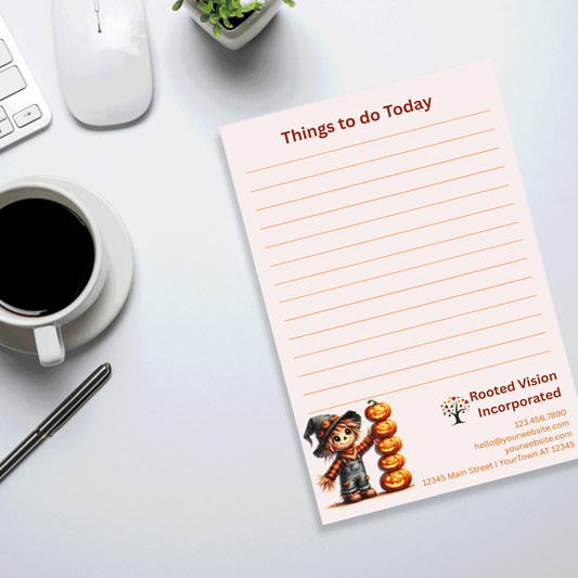 8.5 x 5.5 Fun Fall Notepad