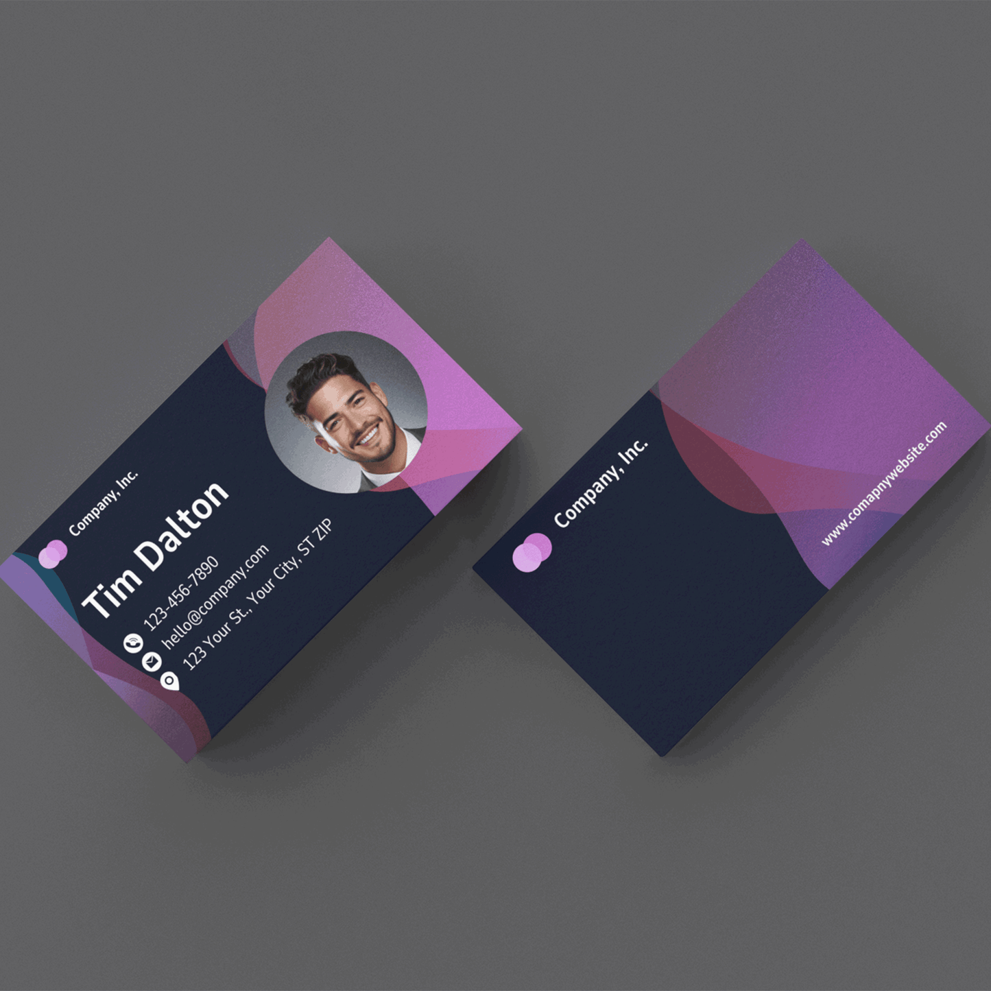 Double Sided Full Color Photo Business Card