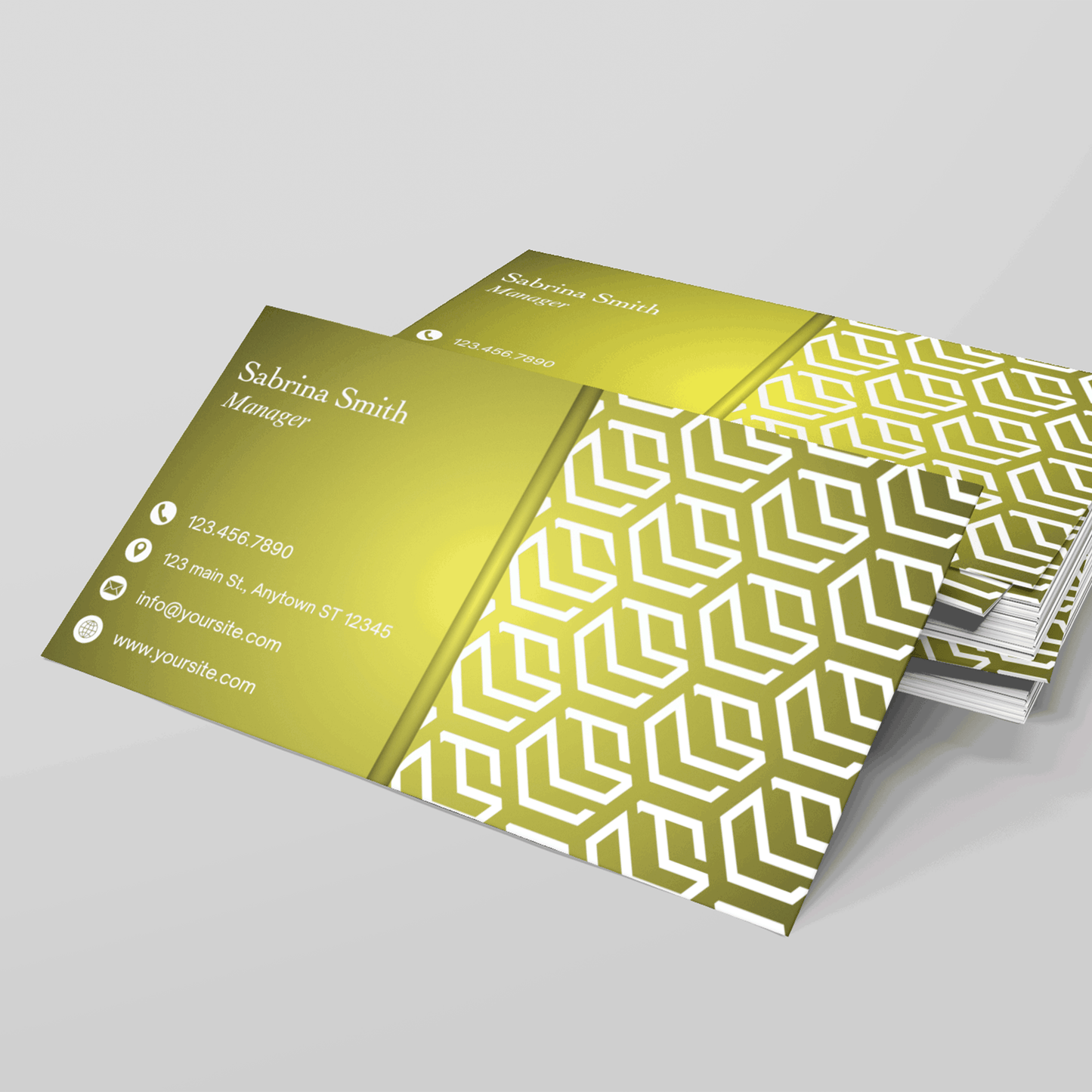 Geometric Business Cards