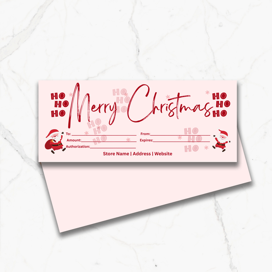 Custom Christmas Santa Gift Certificate
