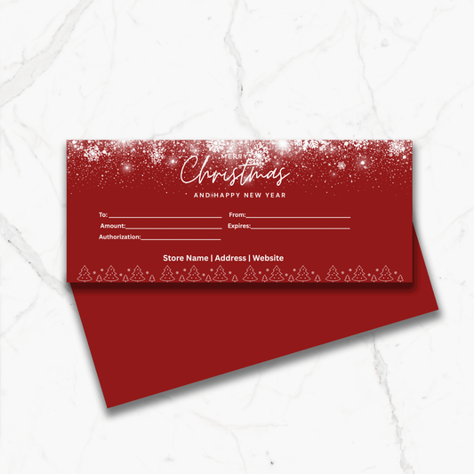 Custom Professional Christmas Gift Certificates