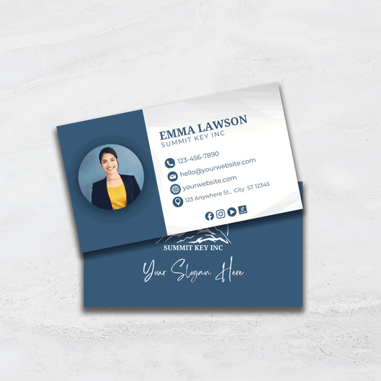 2 Sided Professional Photo Business Cards