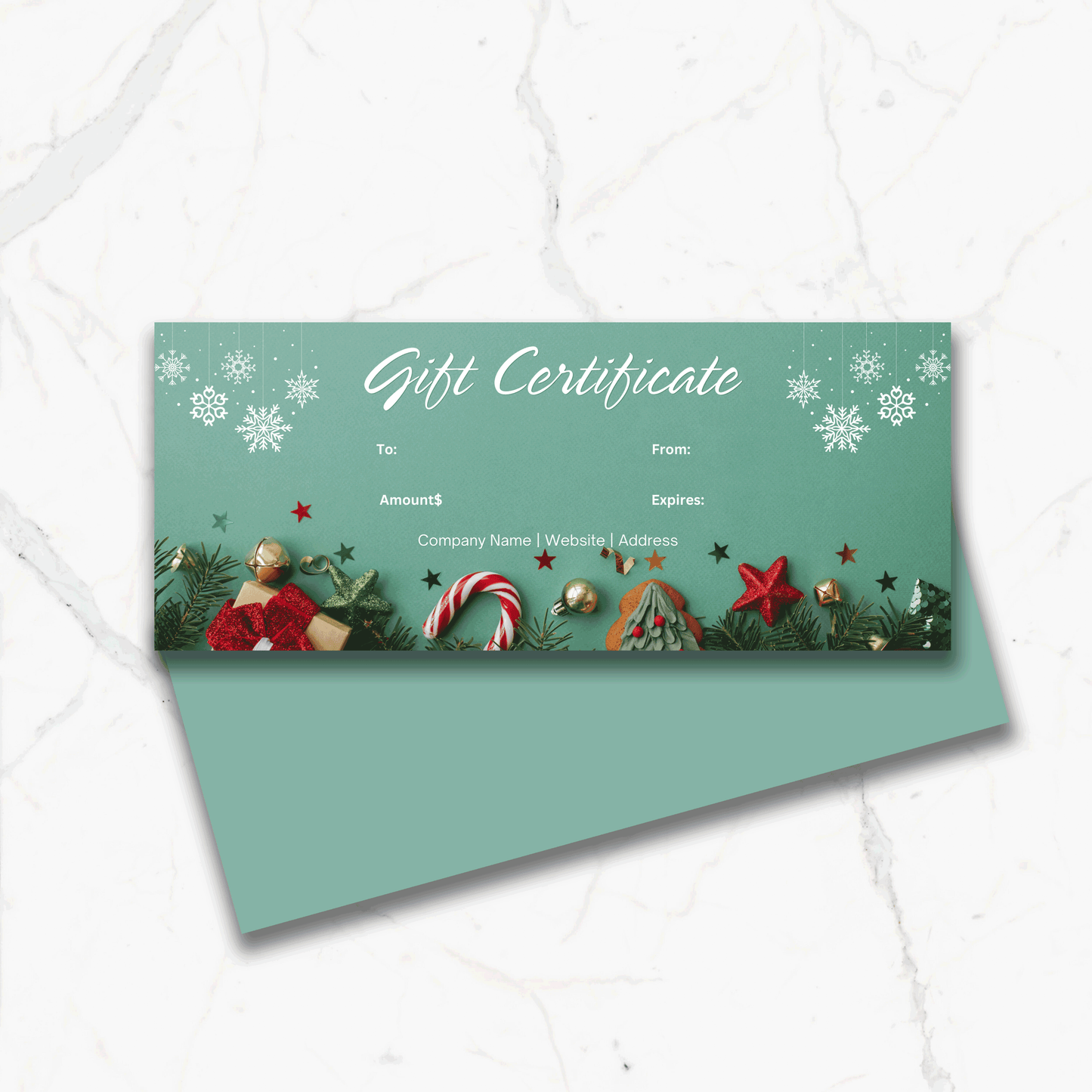 Custom Christmas Holiday Gift Certificate