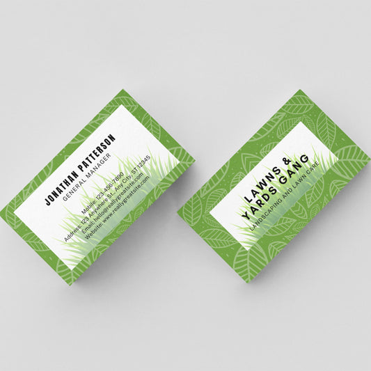 2 Sided Landscaping Business Cards