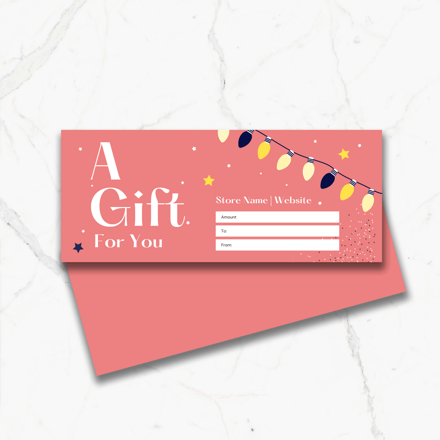 Custom Holiday Gift Certificate