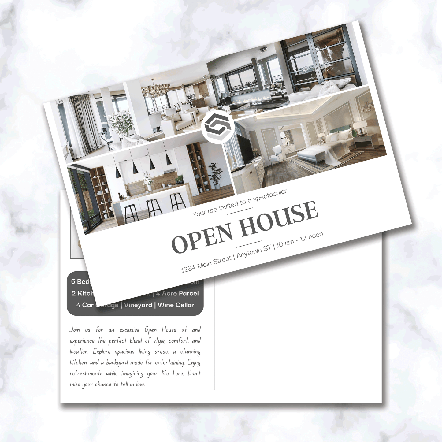 Real Estate Open House Postcard