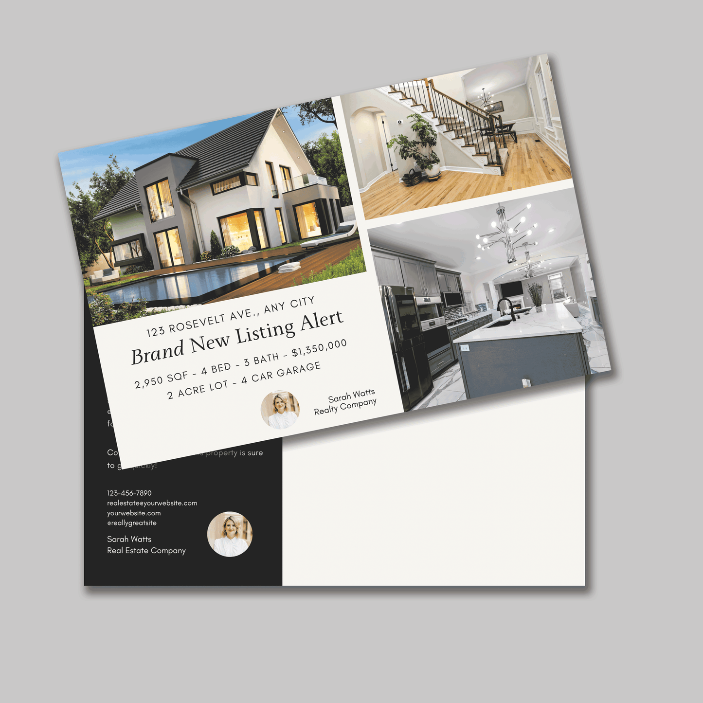 Brand New Listing Realtor Postcard