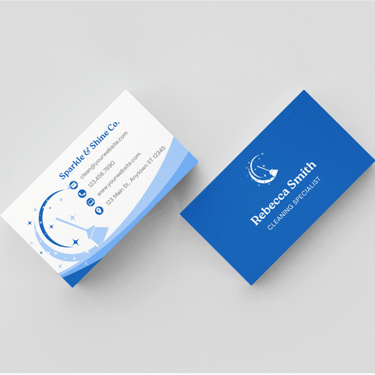 Eye-Catching Custom Professional Cleaning Business Card
