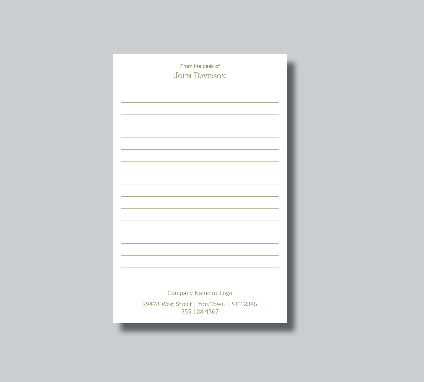 8.5 x 5.5 Business Notepad